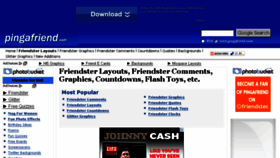 What Pingafriend.com website looked like in 2013 (10 years ago)