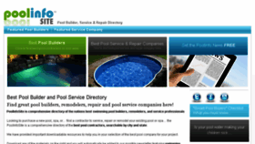 What Poolinfosite.com website looked like in 2013 (10 years ago)