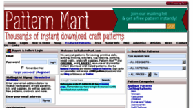 What Patternmart.com website looked like in 2013 (10 years ago)