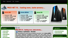 What Prox-net.pl website looked like in 2013 (10 years ago)