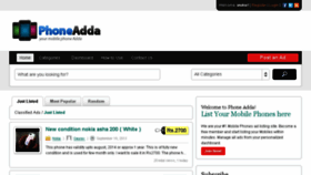 What Phoneadda.com website looked like in 2013 (10 years ago)