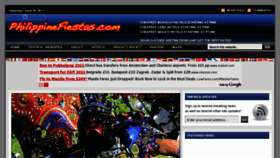 What Philippinefiestas.com website looked like in 2011 (13 years ago)