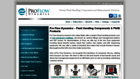 What Proflowdynamics.com website looked like in 2013 (10 years ago)