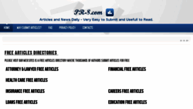 What Pr-8.com website looked like in 2013 (10 years ago)