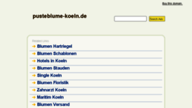 What Pusteblume-koeln.de website looked like in 2013 (10 years ago)