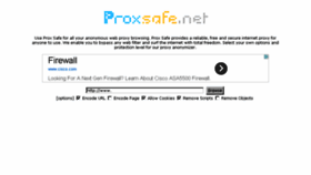 What Proxsafe.net website looked like in 2013 (10 years ago)