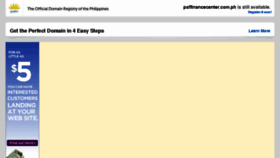 What Paffinancecenter.com.ph website looked like in 2013 (10 years ago)