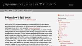 What Php-university.com website looked like in 2013 (10 years ago)