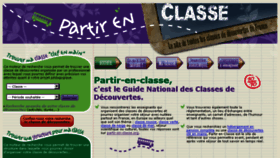 What Partir-en-classe.org website looked like in 2013 (10 years ago)