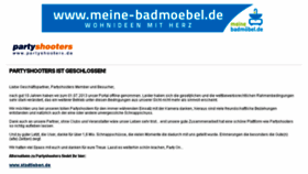What Partyshooters.de website looked like in 2013 (12 years ago)