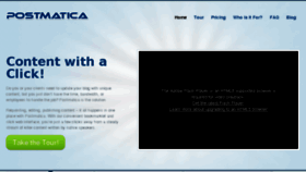 What Postmatica.com website looked like in 2013 (10 years ago)