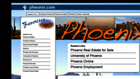 What Pheonix.com website looked like in 2013 (10 years ago)