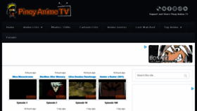 What Pinoyanime.tv website looked like in 2013 (10 years ago)