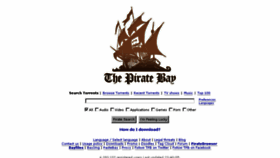 What Pirateshit.com website looked like in 2013 (10 years ago)