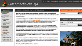 What Pompesachaleur.info website looked like in 2013 (10 years ago)