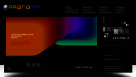 What Prananet.es website looked like in 2013 (12 years ago)