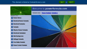 What Powerformula.com website looked like in 2013 (10 years ago)