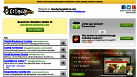 What Paradymesolutions.com website looked like in 2013 (10 years ago)