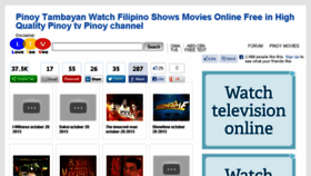 What Pinoytvph.com website looked like in 2013 (10 years ago)