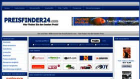 What Preisfinder24.com website looked like in 2013 (10 years ago)