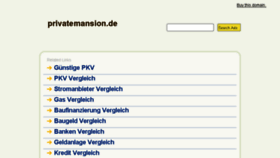 What Privatemansion.de website looked like in 2013 (10 years ago)