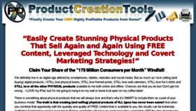 What Productcreationtools.com website looked like in 2013 (10 years ago)