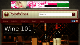 What Pointwines.com website looked like in 2013 (10 years ago)