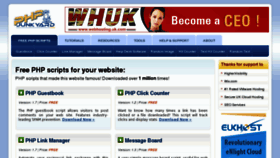 What Phpjunkyard.com website looked like in 2013 (10 years ago)