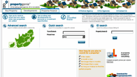 What Propertygenie.co.za website looked like in 2013 (10 years ago)