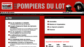 What Pompiersdulot.com website looked like in 2013 (11 years ago)