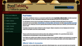 What Pooltablesandbilliardsgames.com website looked like in 2013 (10 years ago)