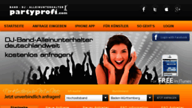 What Partyprofi.com website looked like in 2013 (10 years ago)