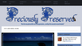 What Preciouslypreserved.com website looked like in 2013 (10 years ago)