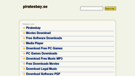 What Piratesbay.se website looked like in 2013 (10 years ago)