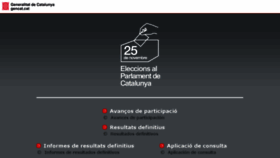 What Parlament2012resultats.cat website looked like in 2013 (10 years ago)