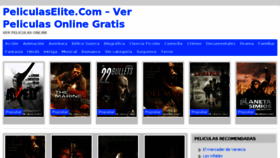 What Peliculaselite.com website looked like in 2014 (10 years ago)