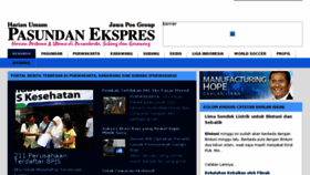 What Pasundanekspres.co.id website looked like in 2014 (10 years ago)