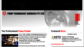 What Pumptech.com.au website looked like in 2014 (10 years ago)