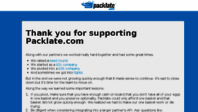 What Packlate.com website looked like in 2014 (10 years ago)