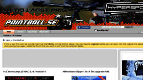What Paintball.se website looked like in 2014 (10 years ago)