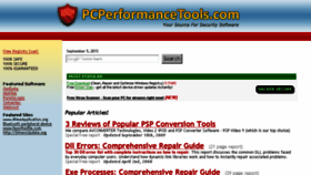What Pcperformancetools.com website looked like in 2014 (10 years ago)