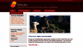 What Peru4u.com website looked like in 2014 (10 years ago)