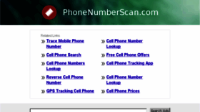 What Phonenumberscan.com website looked like in 2014 (10 years ago)