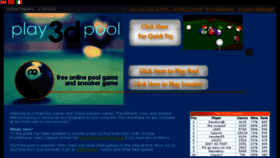 What Play3dpool.com website looked like in 2014 (10 years ago)
