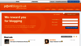 What Pointblog.co.uk website looked like in 2014 (10 years ago)
