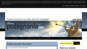 What Pozegnania.net website looked like in 2014 (10 years ago)
