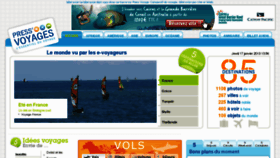 What Pressvoyages.com website looked like in 2014 (10 years ago)