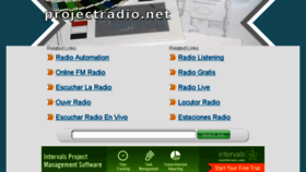 What Projectradio.net website looked like in 2014 (10 years ago)