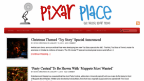 What Pixarplace.com website looked like in 2014 (10 years ago)