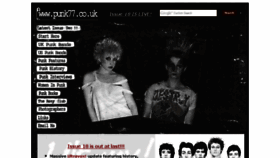 What Punk77.co.uk website looked like in 2014 (10 years ago)